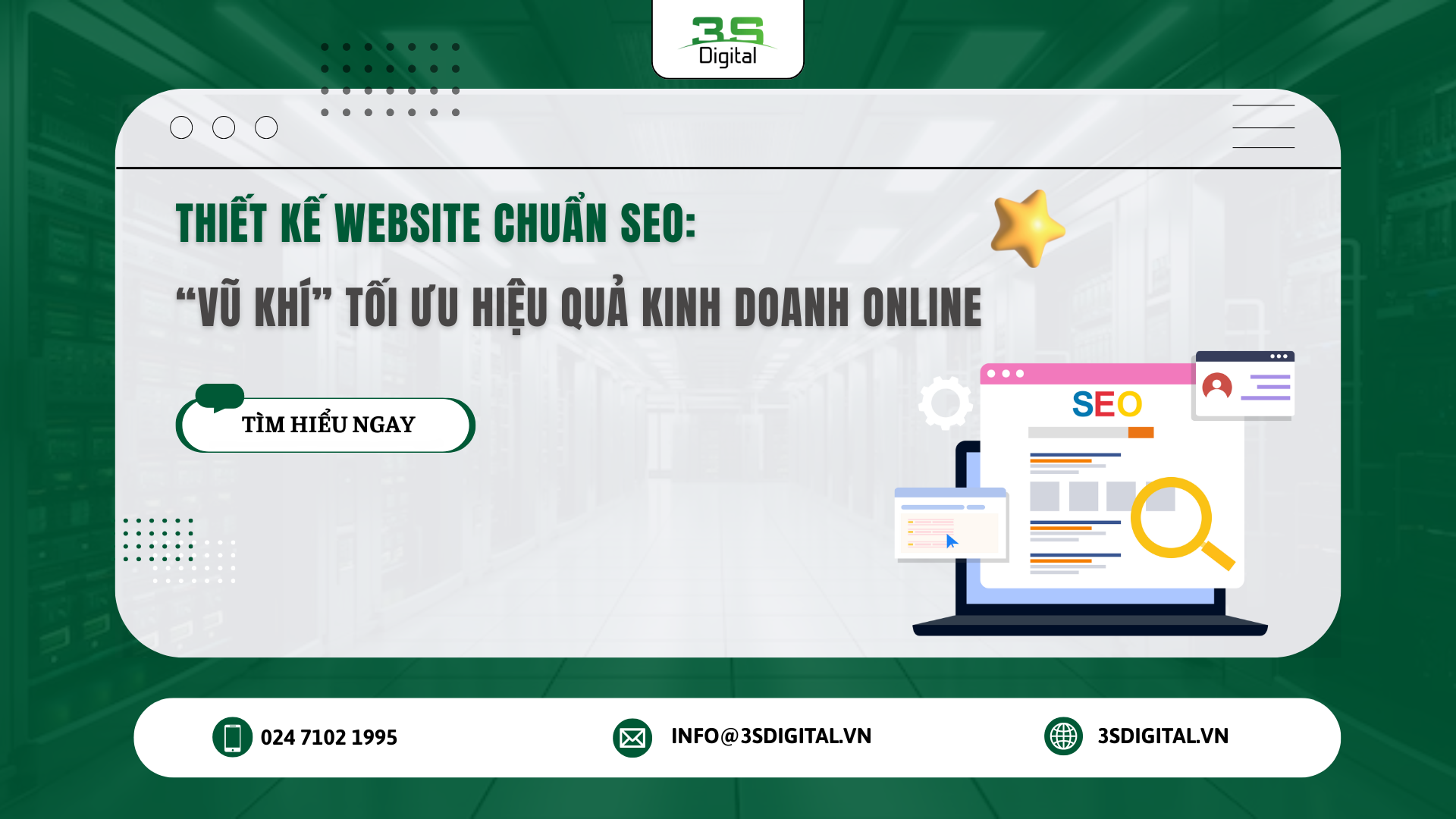 THIẾT KẾ WEBSITE CHUẨN SEO: “VŨ KHÍ” TỐI ƯU HIỆU QUẢ KINH DOANH ONLINE